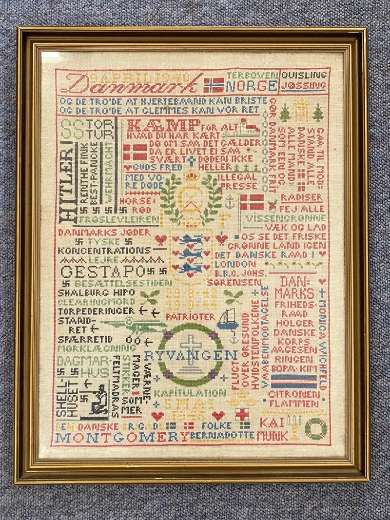 Det kendte broderi fra 1945 - originalt