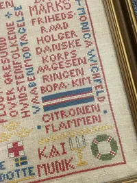 Det kendte broderi fra 1945 - originalt