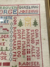 Det kendte broderi fra 1945 - originalt