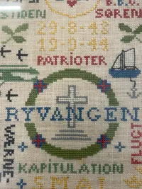 Det kendte broderi fra 1945 - originalt