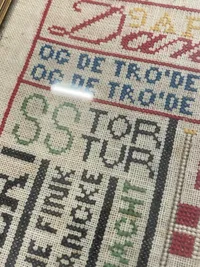 Det kendte broderi fra 1945 - originalt