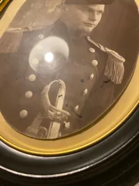 Originalt dansk marinefoto med signatur