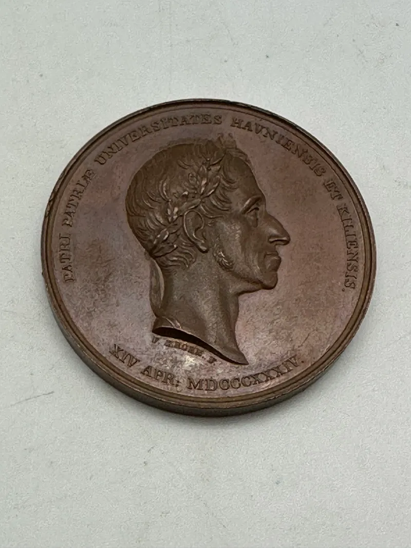 Sjælden stor original Frederik d 6  medalje.
