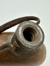 Original kinesisk feltflaske med sølvindlæg