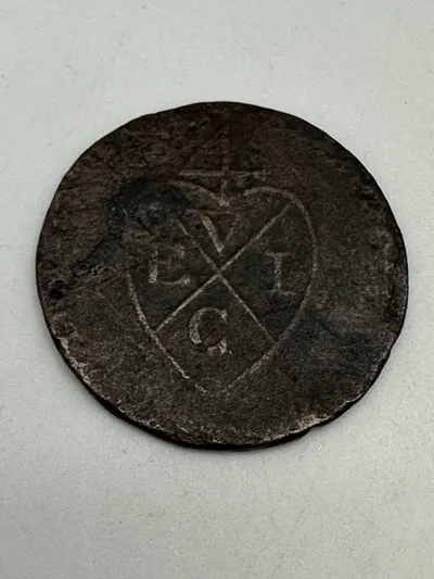 Original mønt -Bombay Presidency, Coppe ( East indian Company )  ½ pice -  1796