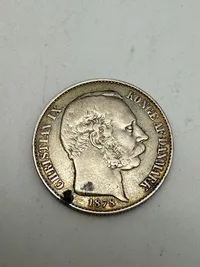 Original 20 cent - dansk vestindisk mønt - 1878 (sølv)