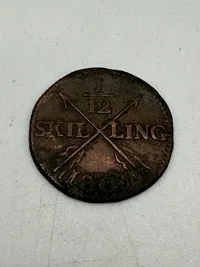 Original Svensk skillingsmønt - 1808