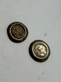 Tysk sølv Hulphennigs 1300 tallet - originale???