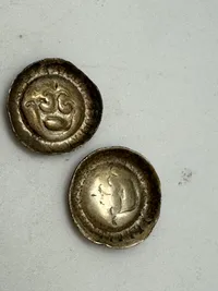 Tysk sølv Hulphennigs 1300 tallet - originale???
