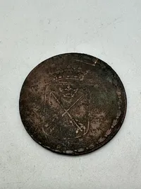 Original svensk 6 øres kobbermønt 1790