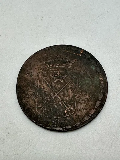 Original svensk 6 øres kobbermønt 1790