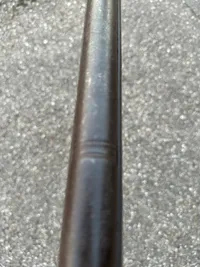 Dansk  Jagtgevær i flint fremstillet af militære dele ca. 1745 med ca. 90 cm. lang rund pibe i kaliber ca. 18 mm, god og stram lås