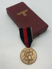Original German WWII Cased 1 October 1938 Commemorative Sudetenland Medal