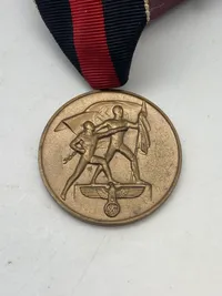 Original German WWII Cased 1 October 1938 Commemorative Sudetenland Medal