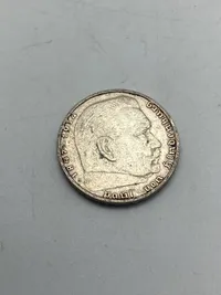 Original 2 Reichmark af sølv