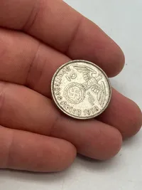 Original 2 Reichmark af sølv