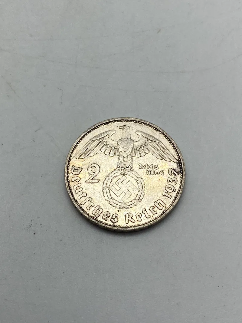 Original 2 Reichmark af sølv