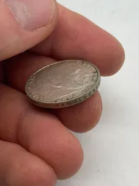 Original 2 Reichmark af sølv