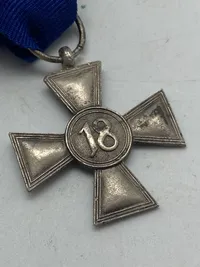 Original medalje for 18 års tro tjeneste i den tyske hær