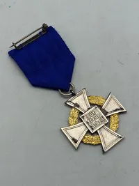 Original medalje for 50 års tro tjeneste i staten - ses næsten aldrig til salg i Danmark
