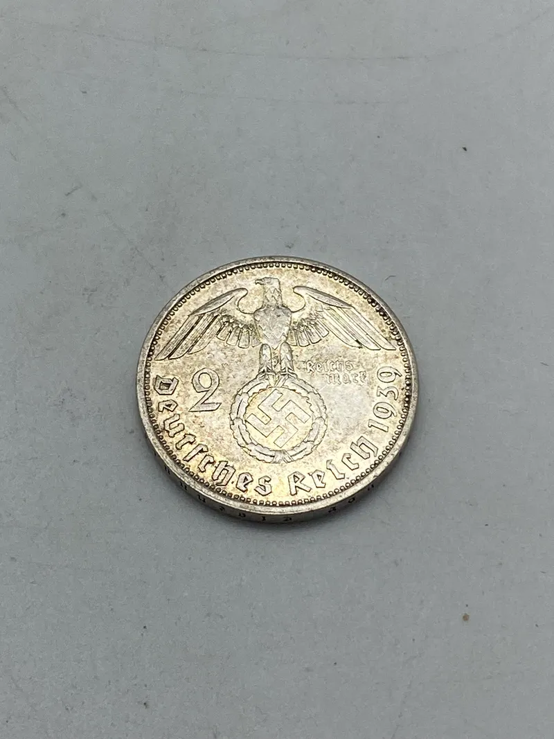 Original 2 Reichmark af sølv