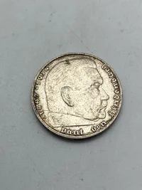 Original 2 Reichmark af sølv