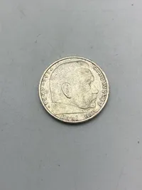 Original 2 Reichmark af sølv