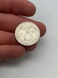 Original 2 Reichmark af sølv