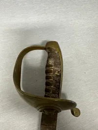 Original dansk skibssabel model 1882 - anvendes fortsat som vagt sabel på kongeskibet Dannebrog