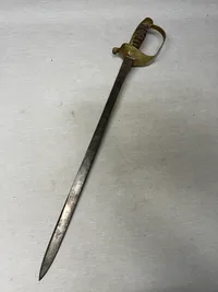 Original dansk skibssabel model 1882 - anvendes fortsat som vagt sabel på kongeskibet Dannebrog