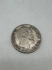 Original dansk 16 skilling - 1856 af sølv