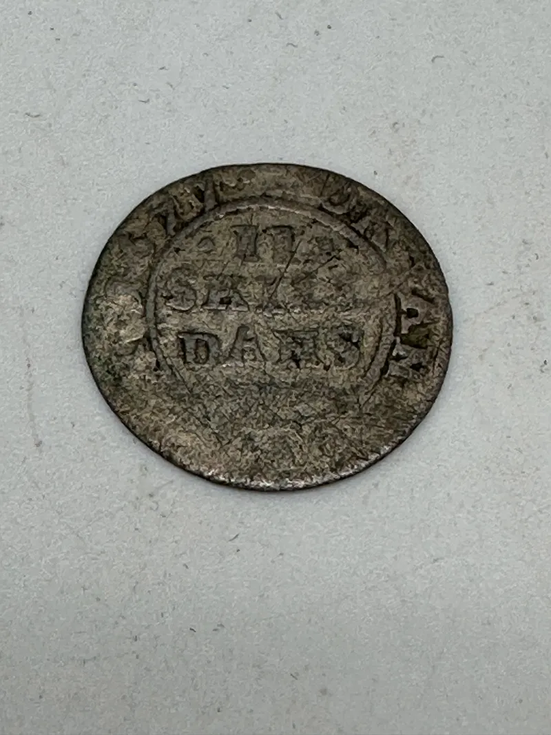 Original 2 skilling af sølv - dansk