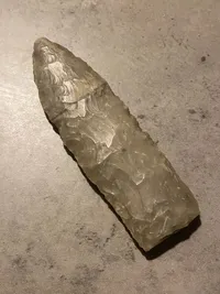 Original spids fra fiskehaledolk - dansk bondestenalder