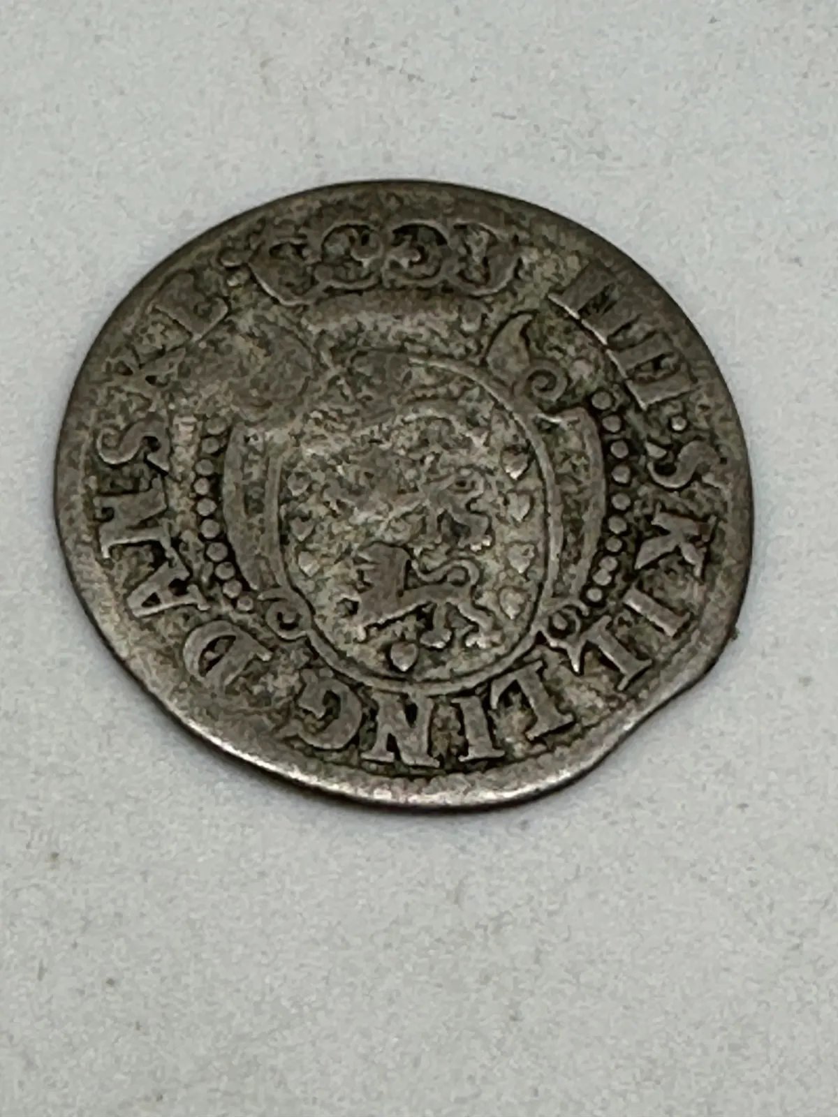 Original 1700 tals sølv skilling - dansk