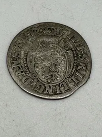 Original 1700 tals sølv skilling - dansk