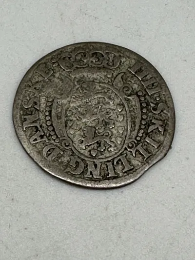 Original 1700 tals sølv skilling - dansk
