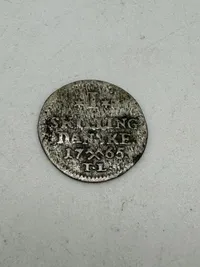 Original 1 skilling sølvmønt - 1765 - dansk
