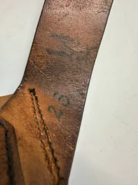 Sjældent originalt gehæng for dansk marine kadet dolk model 1848