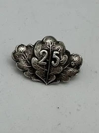Originalt PRUSSIA - OAK LEAVES AND JUBILEE NUMBER "25" TO IRON CROSS 2ND CLASS 1870