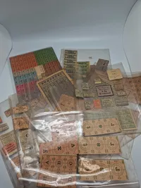 Stor samling originale rationeringsmærker