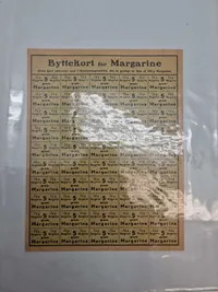 Stor samling originale rationeringsmærker