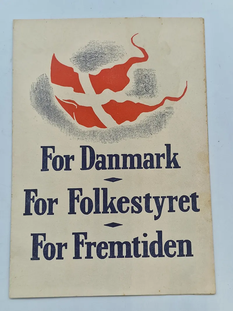 Originalt hæfte - For Danmark, for folkestyret, for fremtiden