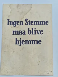 Originalt hæfte - For Danmark, for folkestyret, for fremtiden