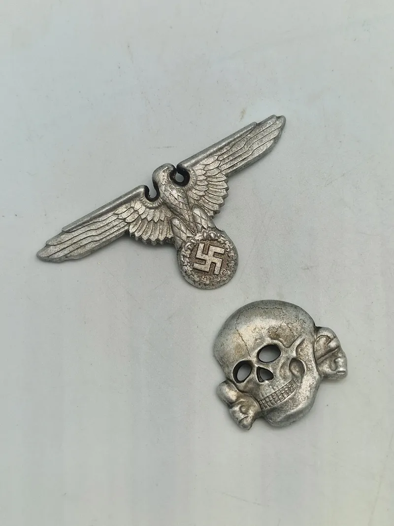 Waffen SS sæt for kasket - originalt??? Super stemplet