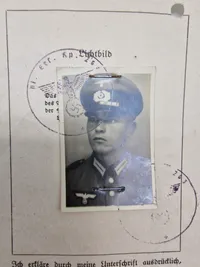 Original tysk raceattest med billede
