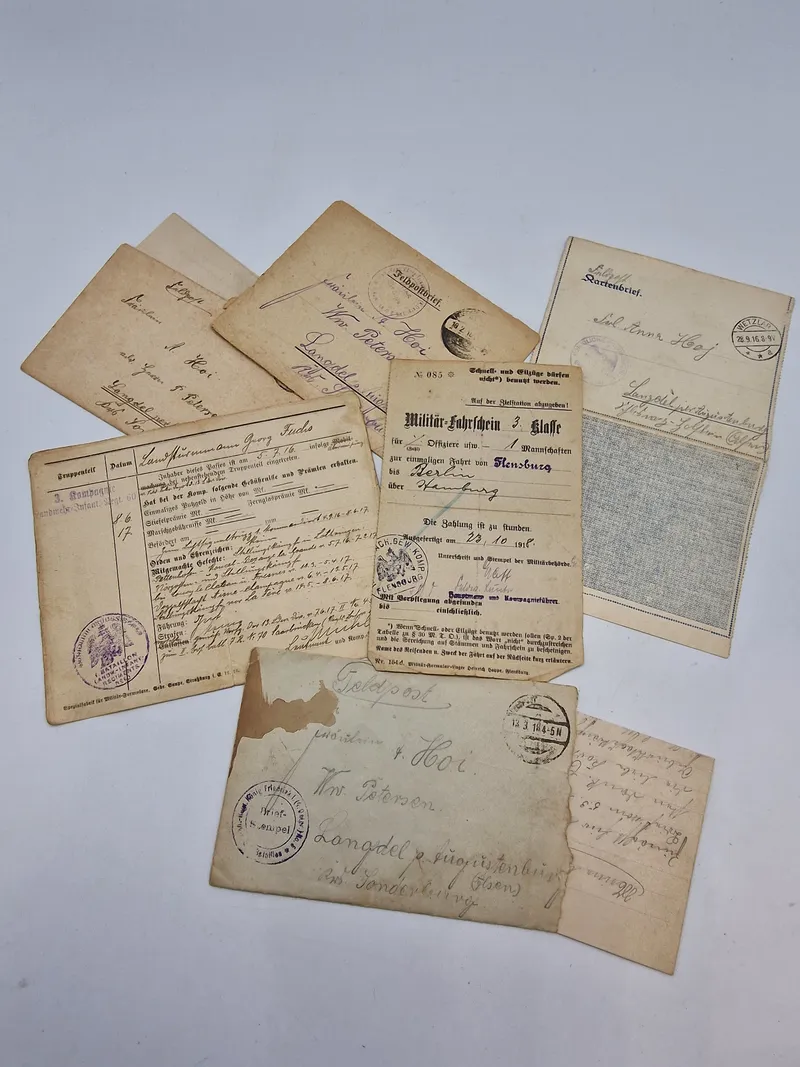 Samling original feldpost - ww1