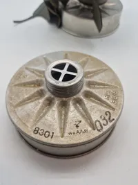 Original tysk civil gasmaske med to filtre