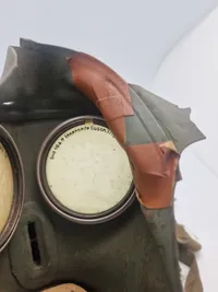 Original tysk civil gasmaske med to filtre