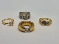 Samling diverse fingerringe