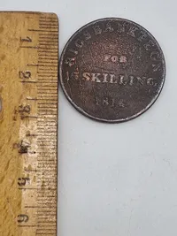Originalt rigsbankstegn for skilling 1814